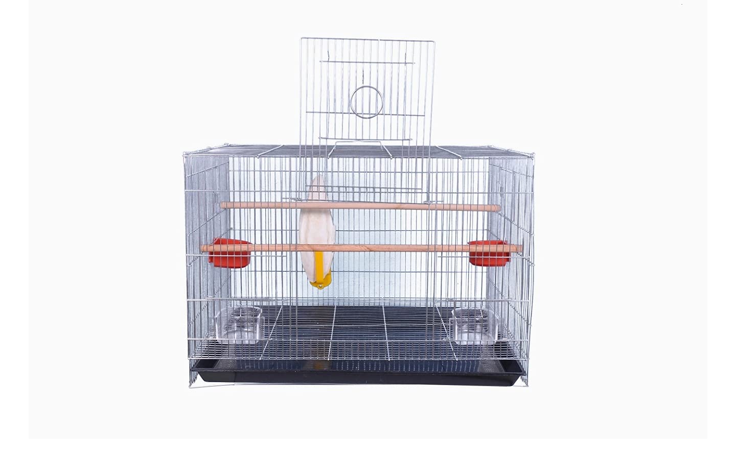 Lovely PETS KINDOM-Bird cage for Budgies, Finches, Love Birds, Cocktails, Conures, Cuttlefish Bone Holder with, 1 gate to Install breeding Box, 1 Perch Stick, 2 Cups (Zinc)- (30 inches) (B09H7DMZZS) Amazon Price History, Amazon Price Tracker