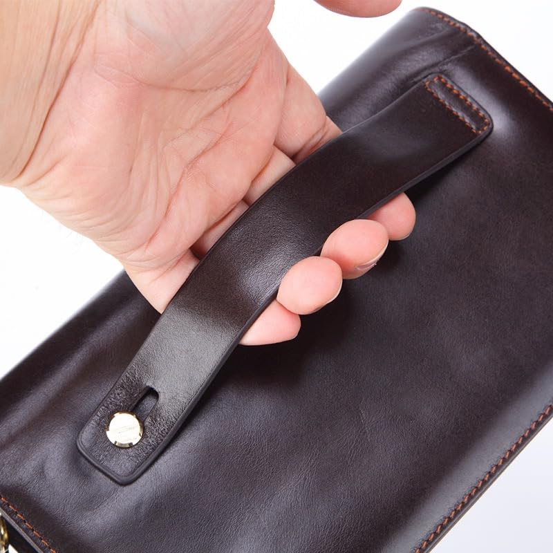 Porte-monnaie long hommes en cuir pour tout ranger sans encombrement