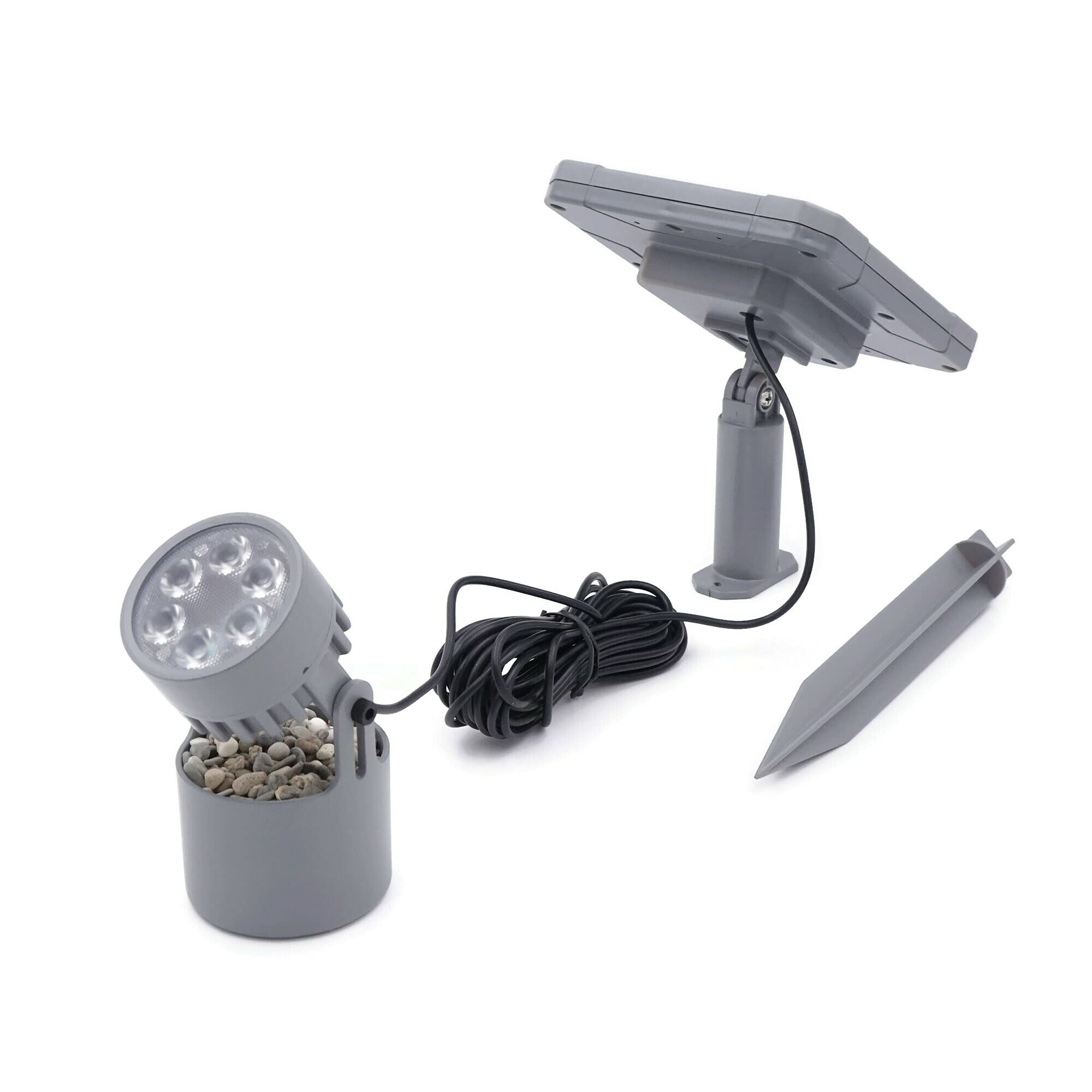 Colamarine Koi Solar-Teichleuchten, IP68 wasserdicht, warmweiß, Unterwasser-Tauchlicht, Amphibien-Solarstrahler, 6 LEDs, Außen-Landschaftslampe, automatisches Ein-/Ausschalten für Gartenteich