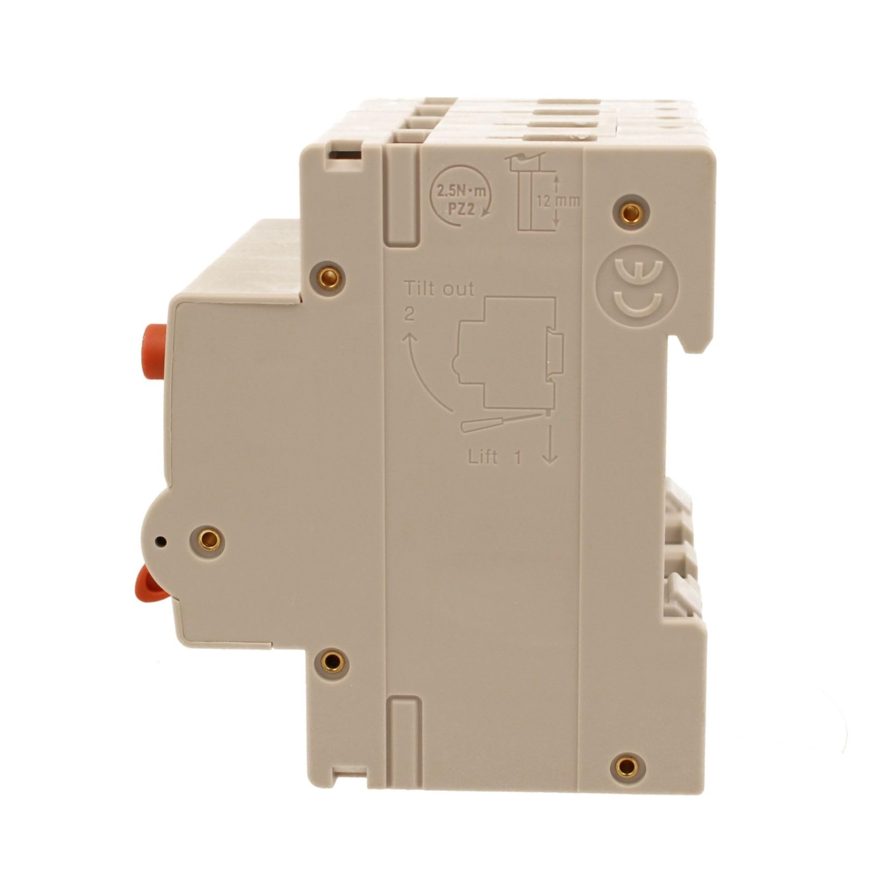 Interruttore Magnetotermico Differenziale Trifase, Tipo A 30mA 16A C16, 400V 4P Reale (NO 3P+N), Curva C 6kA 0,03A, Doppio Leva con Diagnostica Visiva, 4 Moduli DIN