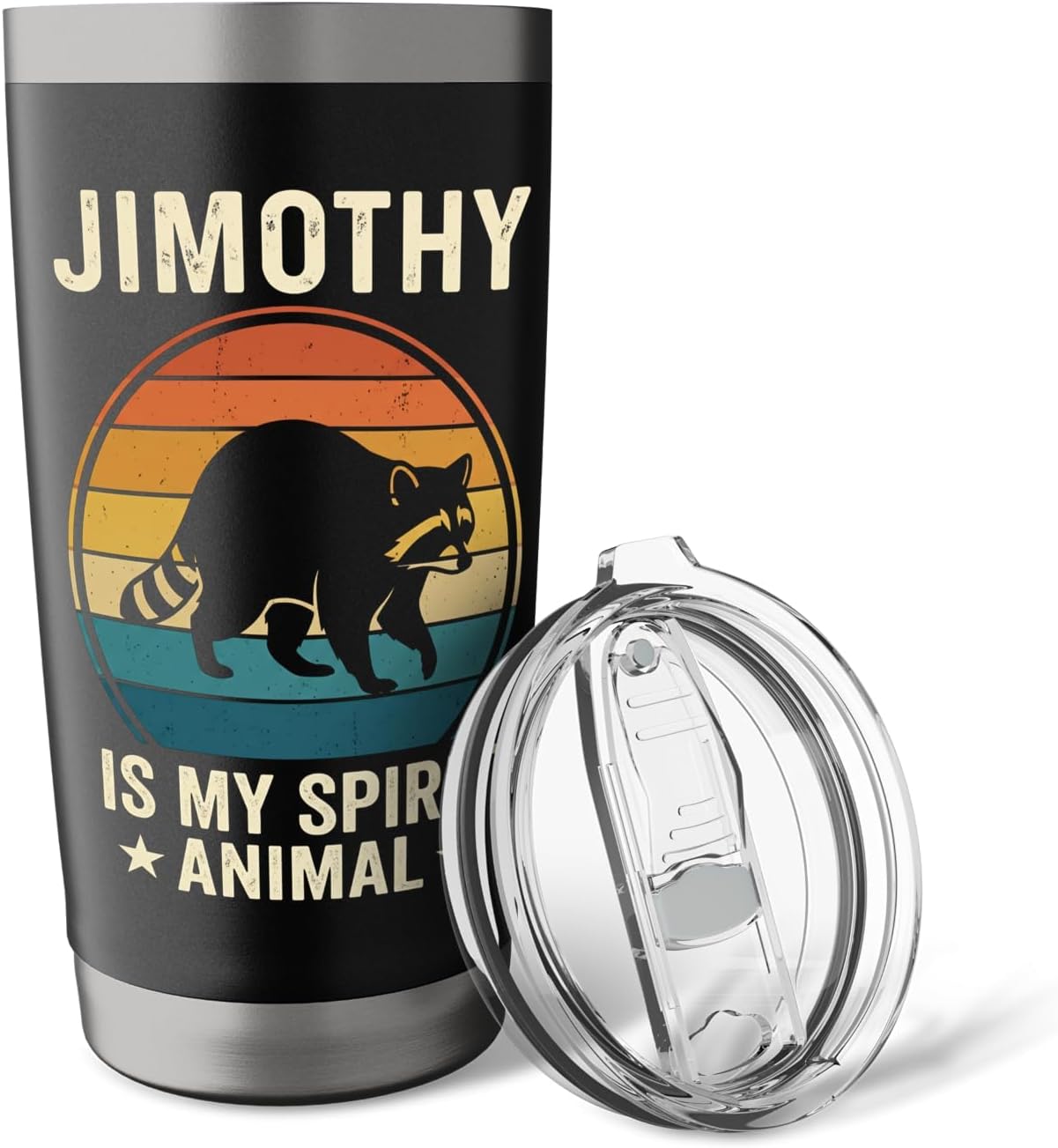 Jimothy Tshirt Raccoon Racoon Viral Funny Meme Seattle Retro Stainless Steel Insulated Tumbler image 5