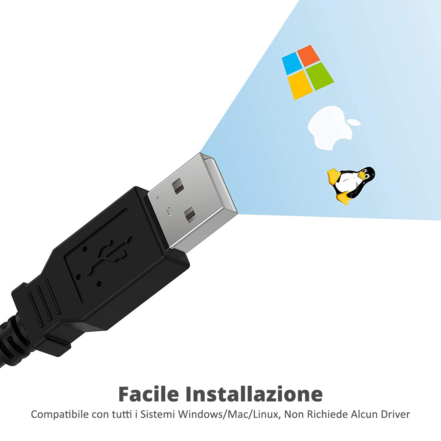 SABRENT Cavo USB Adattatore per Stampante, da USB 2.0 a Parallel IEEE 1284, 36 pin maschio (1,8 m) (CB-CN36)