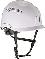 Ergodyne Skullerz 8975 Class C Hard Hat Safety Helmet, White - 6-Point Suspension, ANSI Certified, Side Impact Protection