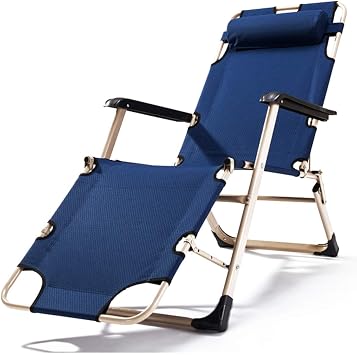 Heavy Duty Zero Gravity Reclining, Folding Garden Sun Lounger Chair with Adjustable Padded Headrests 153 * 178 * 47cm,Sunlounger The New
