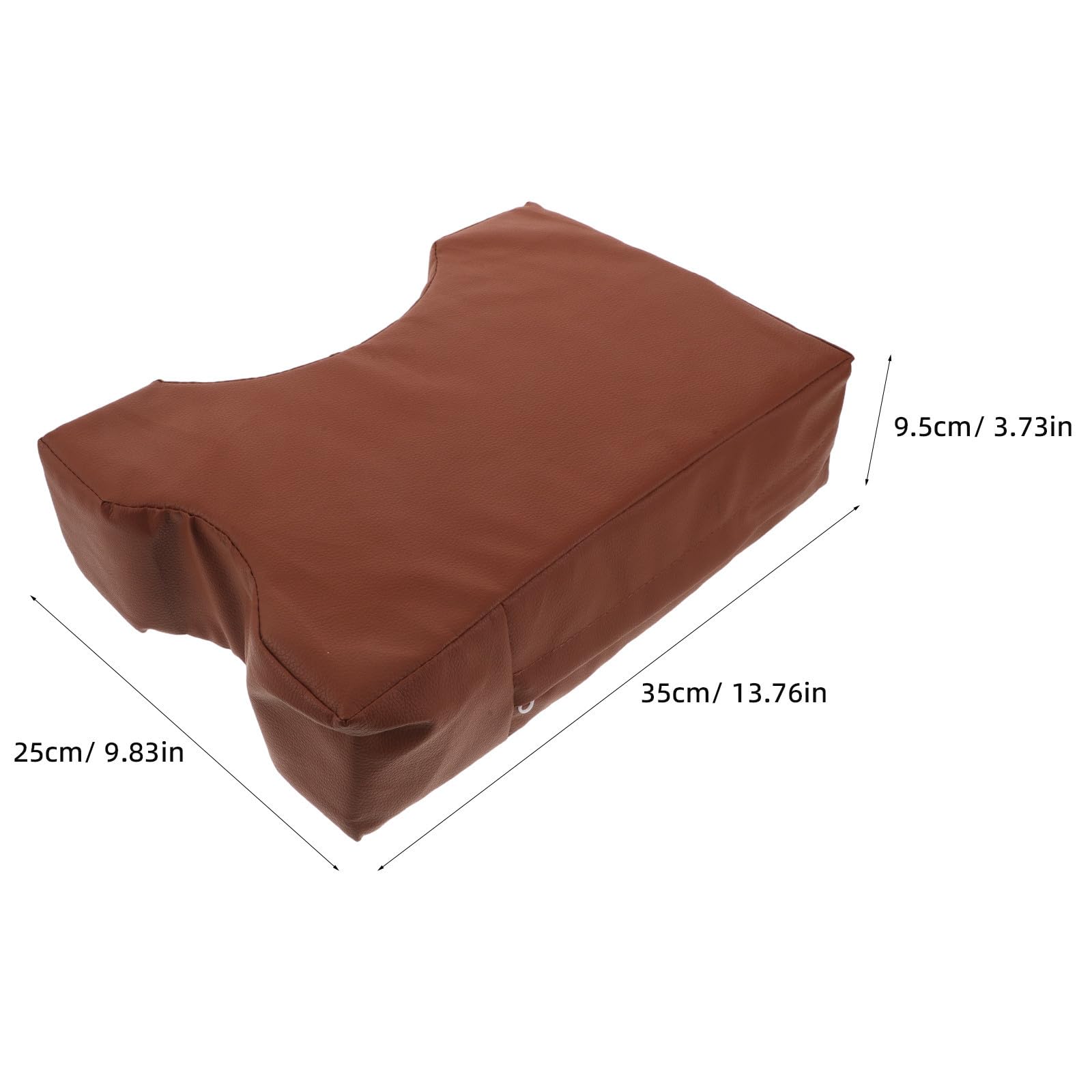 TEHAUX Sgabello per Pedicure e Manicure Supporto Postura, Altezza Regolabile, Imbottitura in Spugna ad Alta Resilienza, Superficie Antiscivolo in Pelle Pu Arancione per Ufficio e Camera