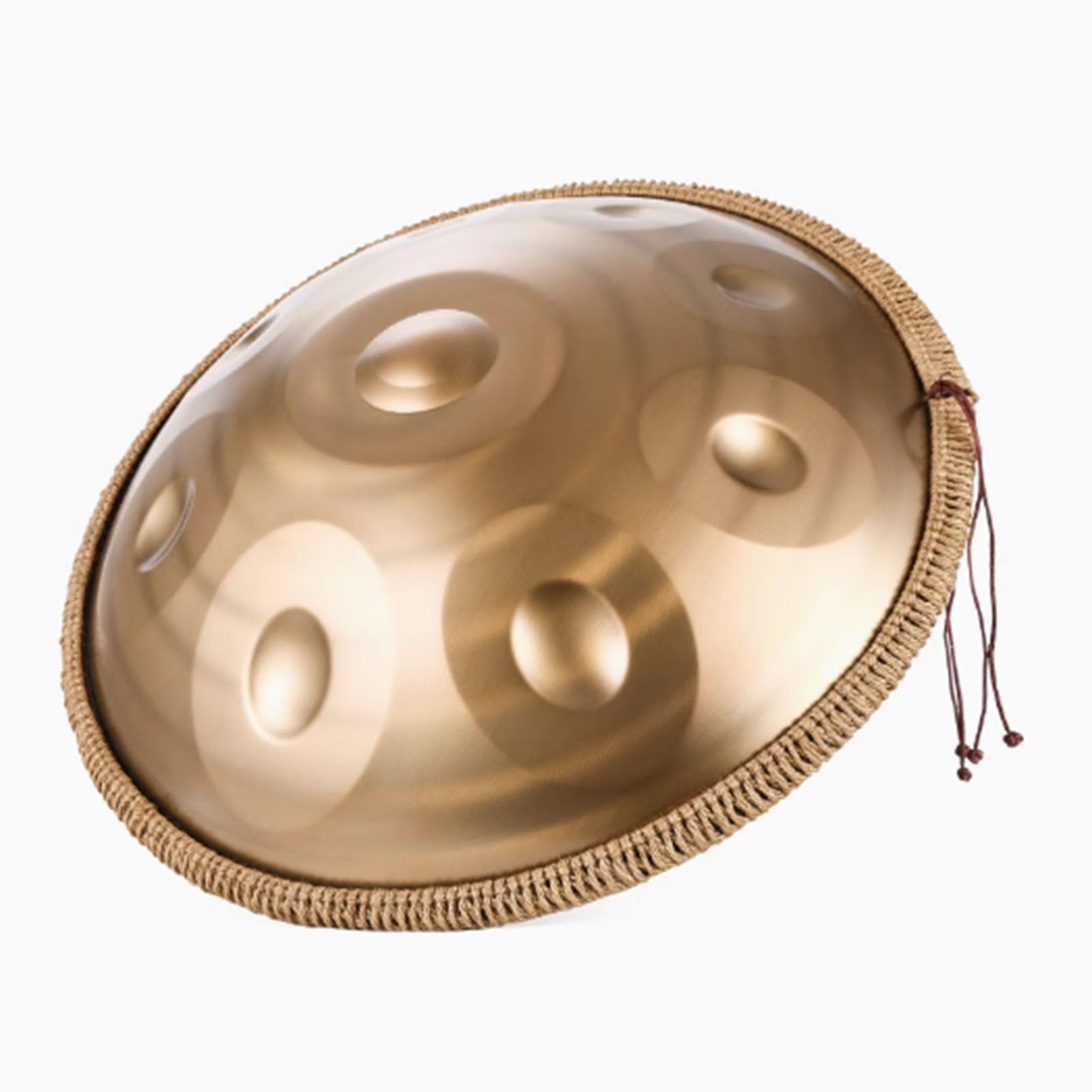 Tamburo Handpan Da 22 Pollici Per Adulti, Re Minore Curdo 9 Note 423 Hz/440 Hz Strumento A Percussione Professionale Handpan In Acciaio, Per Meditazione, Musicoterapia, Spettacoli Dal Vivo(A)