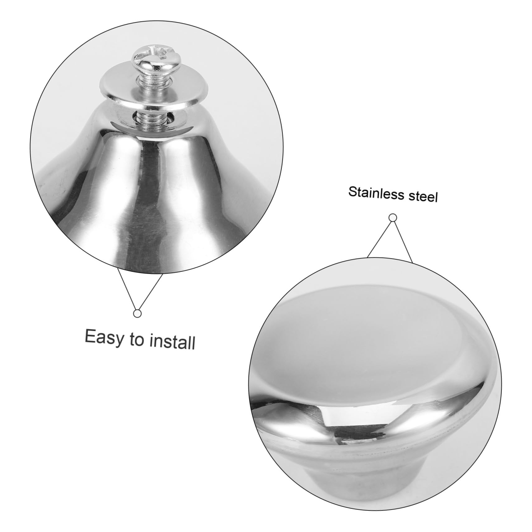 Ciieeo 20 Piezas Accesorios para Tapas de ollas perillas Tapa de Olla Universal manija de la Tapa del utensilio de Cocina de la Tapa de Utensilios de Cocina Acero Inoxidable