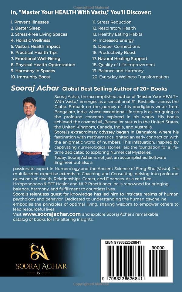 Master Your HEALTH With Vastu: Eliminate Frequent Illnesses, Upgrade Your Sleep Quality, Design Serene Spaces for A Stress-Free Lifestyle, and Attract ... Existence (LIFE-MASTERY With Vastu/Feng-Shui) - Image 2