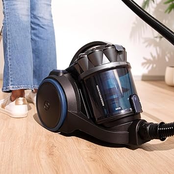Cecotec Aspirador de Trineo sin Bolsa Conga Rockstar Multicyclonic XXL. 800 W, Multiciclónico, 20 kPa, Capacidad 4 L, Filtros de Alta Eficiencia, Tubo Telescópico Metálico, Radio Acción 9m5