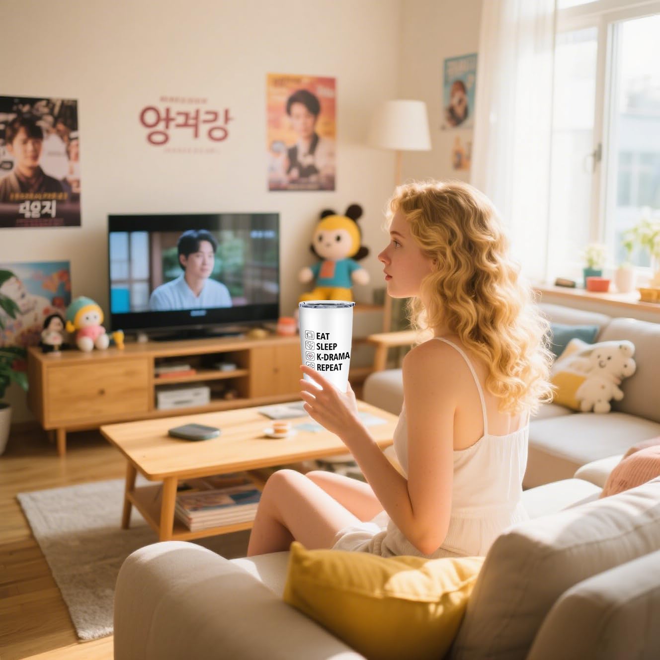 Korean Drama Gifts Tumbler 20OZ 1PC, Korean Gifts for Women/Men, K Drama Present, K-Drama Merch, K Pop Gift Ideas for Teen Girl, Kdrama Birthday Cup Mug - Image 2