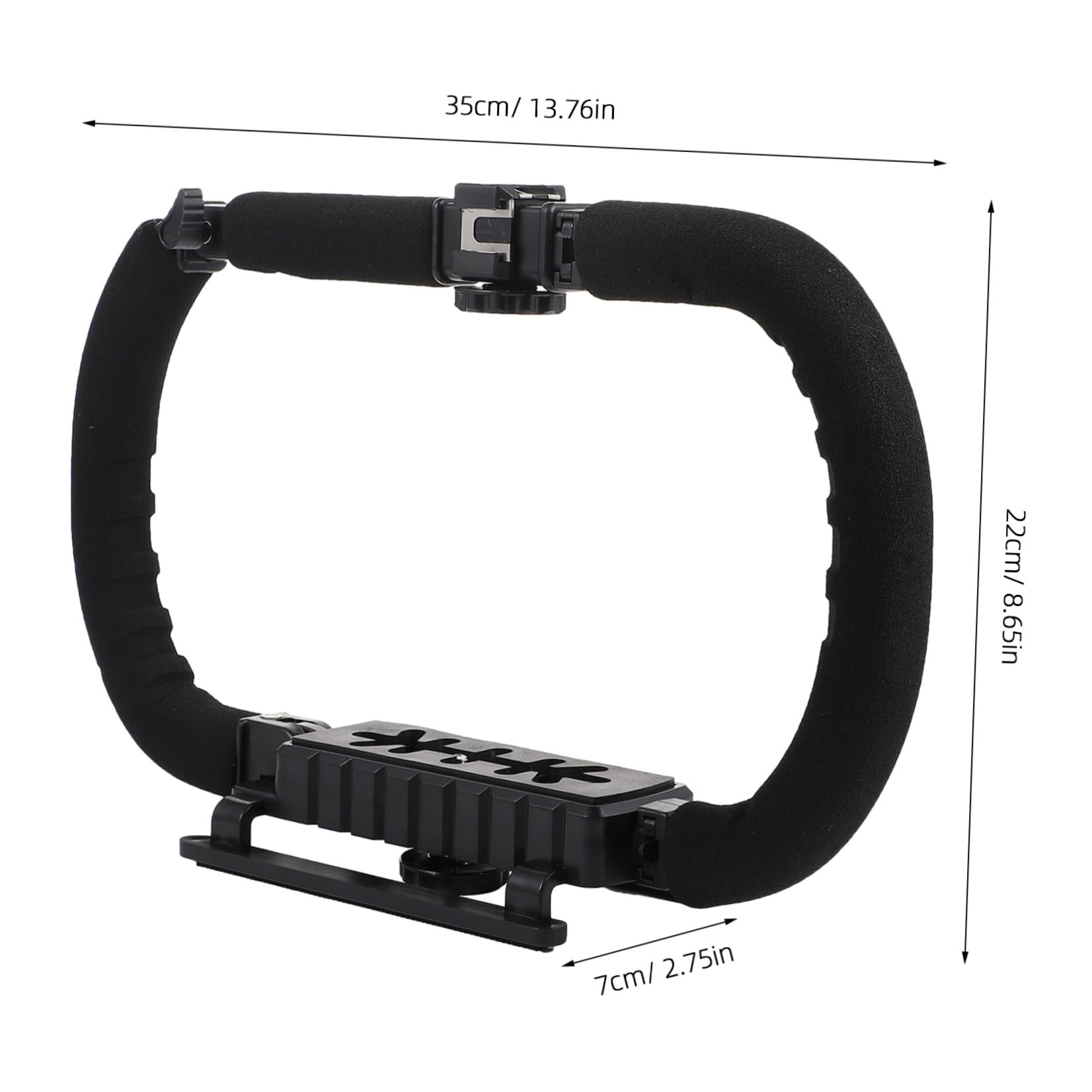 Estabilizador de Cámara Plegable para Cámaras Réflex y Dv, Negro
