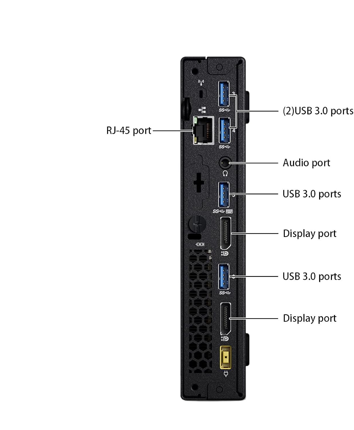 Lenovo ThinkCentre M900 - Mini ordenador de escritorio con pantalla de 24", Intel Core i5-6500, 8 GB de RAM, SSD 256 GB, WiFi, Bluetooth, teclado QWERTY americano, Windows 11 Pro (reacondicionado)