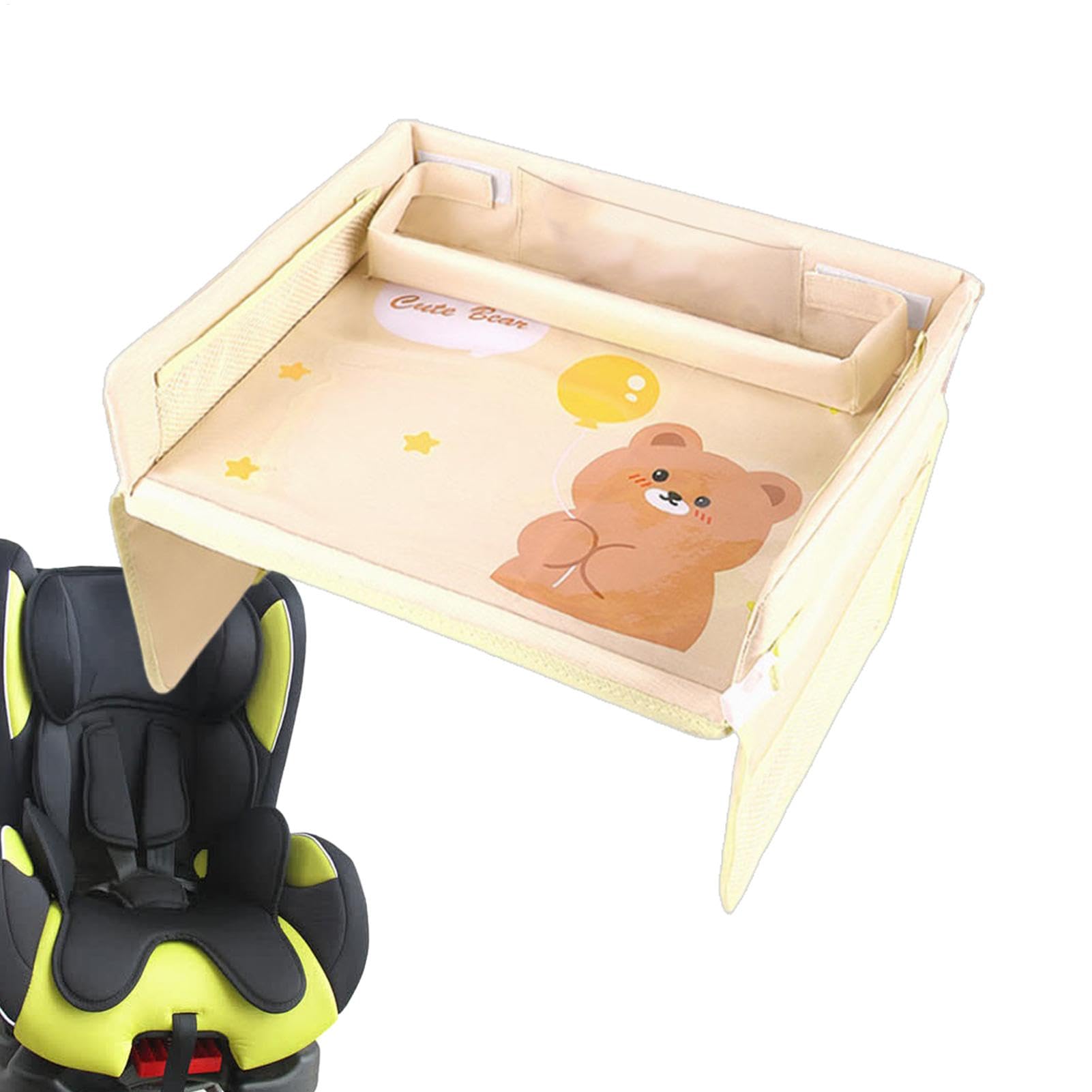 Bandeja de regazo para asiento de coche para niños, bandeja de