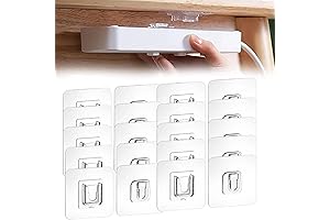 Innovative Transparent Double-Sided Adhesive Wall Hooks For Multiple Surface