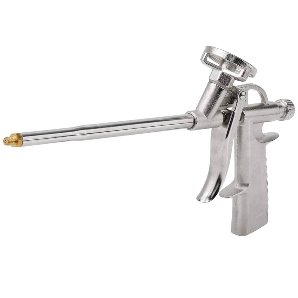 Foam Gun Insulation XUBX Foam Gun, Professional Foaming Gun, Heavy Duty PU Expanding Foam Gun Spray Application Applicator Caulking Gun Sealant Foam Dispensing Gun Metal Spray Foam Gun For Caulking Filling Sealing