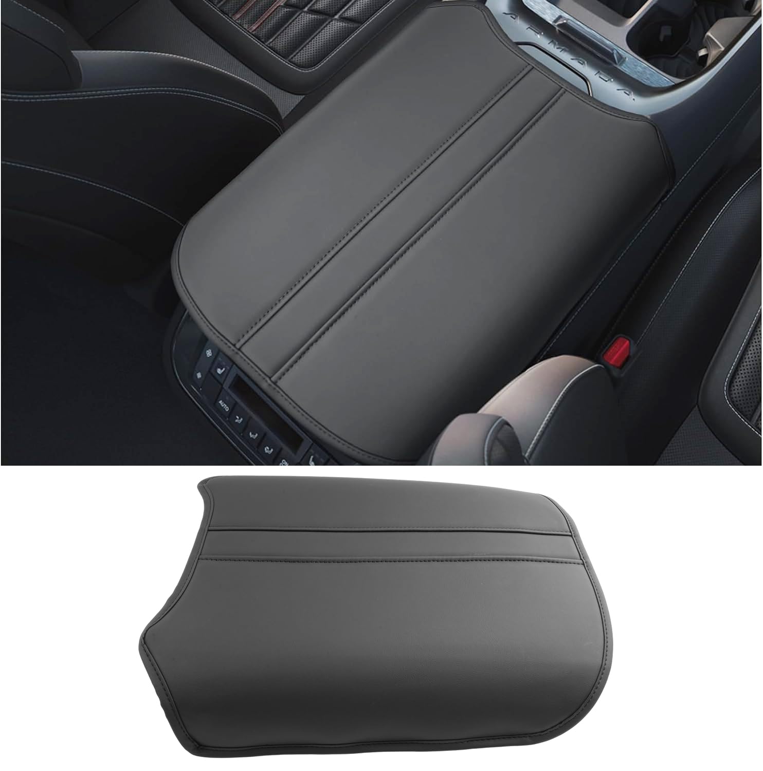 CDEFG for 2025 2026 2027 Nissan Armada Accessories Center Console Cover, for 2025-2027 Nissan Armada (SV, SL, Platinum, Pro-4X, Platinum Reserve) Armrest Cover Middle Console Protector