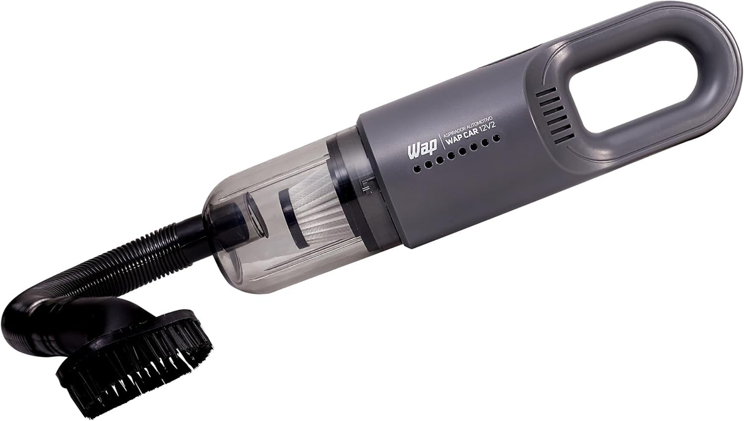 WAP Aspirador de Pó Automotivo CAR 12V2, Portátil, 420ml, com Recipiente Removível e Filtro Lavável, 180W 12VDC