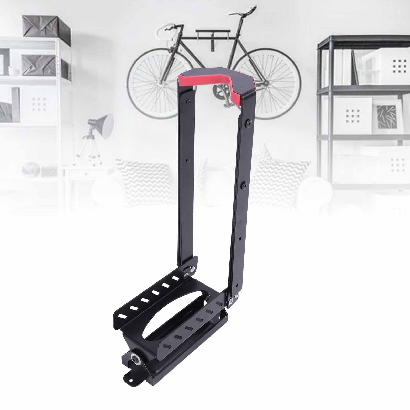 Colgador de Pared para Bicicletas, Portabicicletas Giratorio de Acero Al Carbono para Solución de Almacenamiento en Garaje, Diseño Flexible de 360 ​​grados para Fácil Acceso, 1 Juego