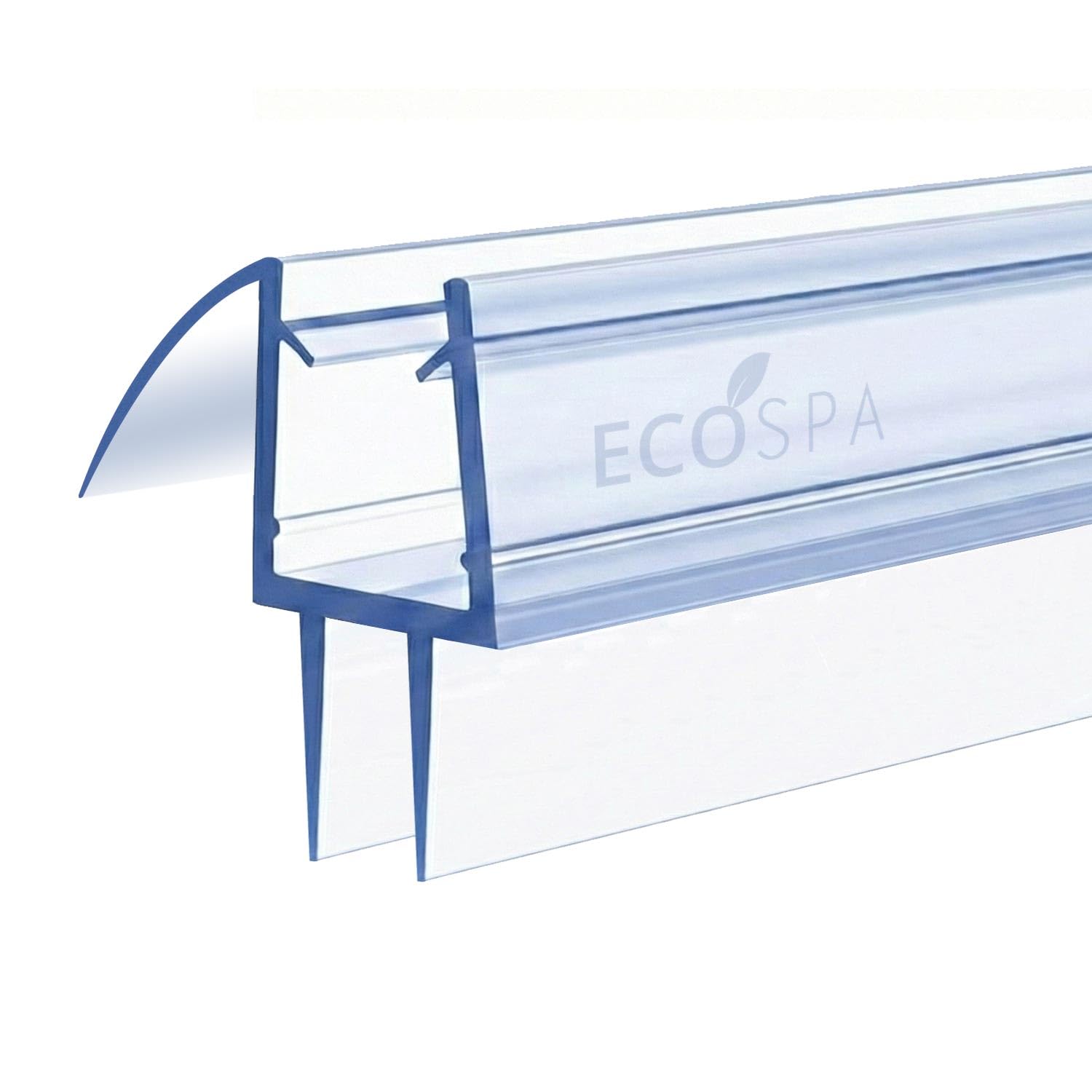 ECOSPA Twin Pack Shower Door Seal Strip for 4-6mm Glass Screens or Door - Seals up to 25mm Gap - Perfect Shower Screen Seal Replacement with 90cm Adjustable Length (Straight)