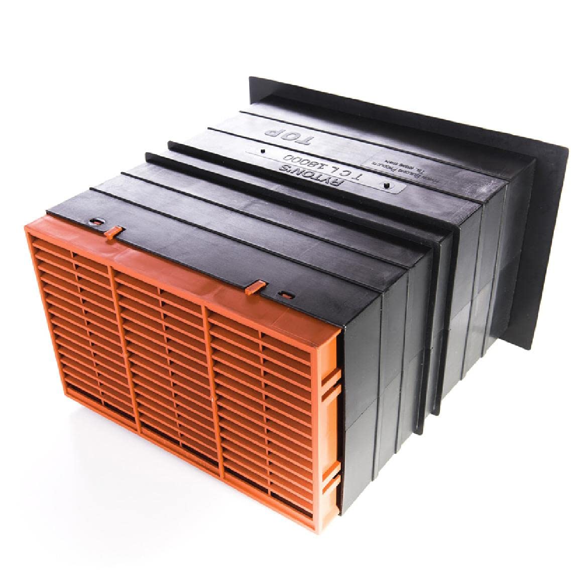 Rytons Terracotta 9"×6" Cavity Wall Telescopic Vent Set with Hit & Miss Grille