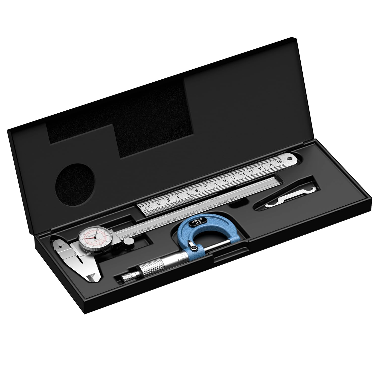Dual Scale Calipers - Dial, Micrometer & Ruler -9