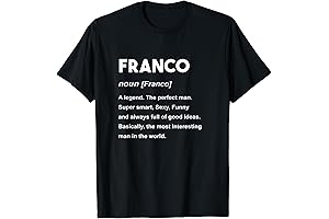 Franco Name Shirt: Rep Your Football Legend