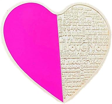 Heart Shaped Commemorative Coin Love Collectible Coin Metal Commemorative Coin Wedding Anniversary Valentines Day Gift Style 2