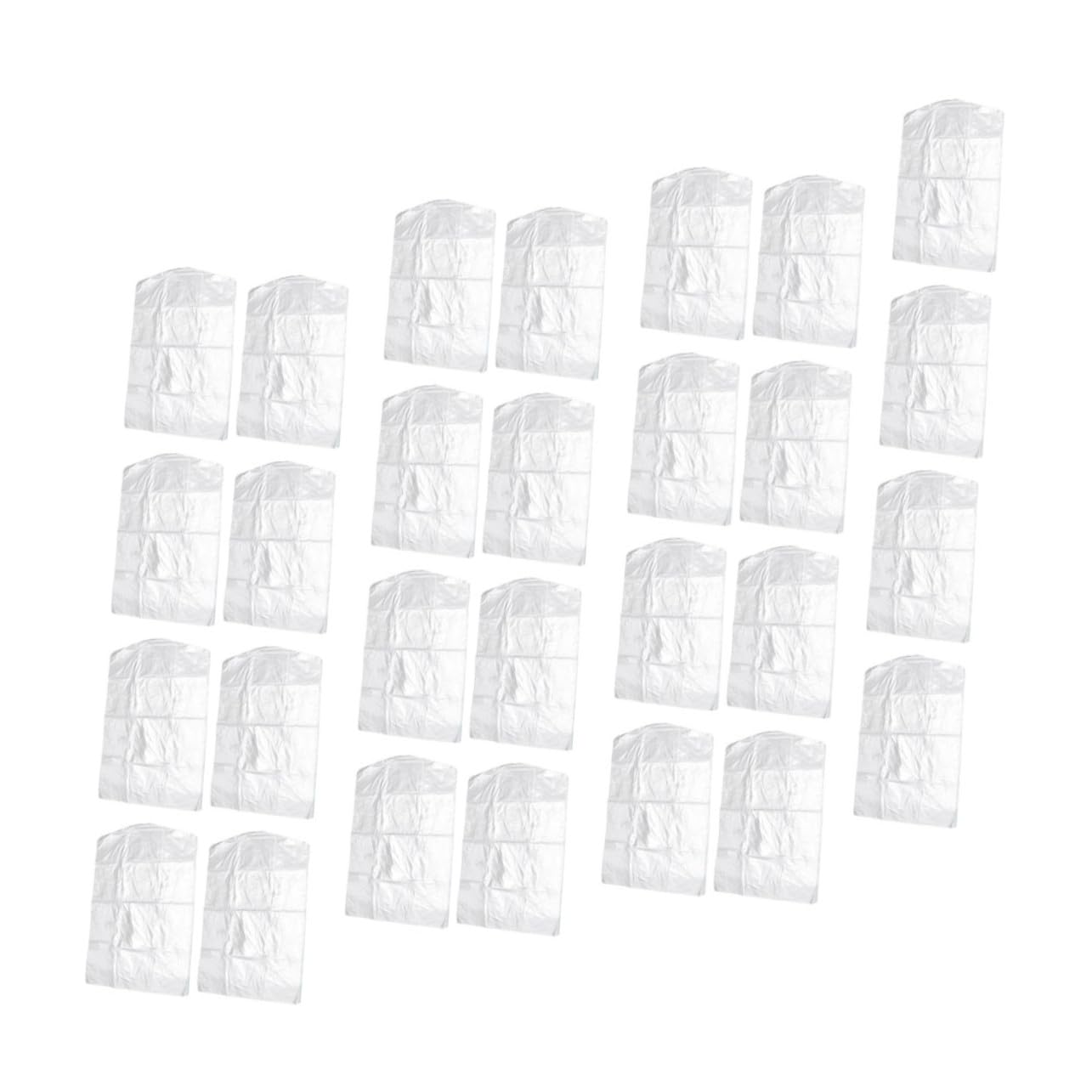 Ipetboom 100 Stück Transparente Kleidersäcke aus Pp Kleidersack mit 2,2 Mikron Stärke 60x100cm Wiederverwendbar für Trockenreinigung und Staubschutz