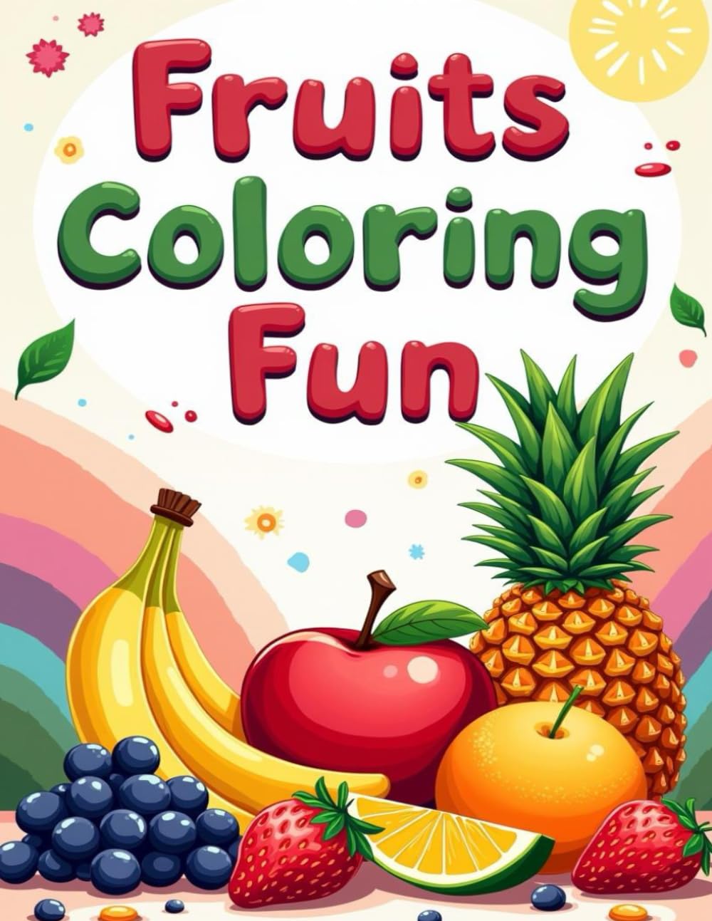 Fruits Coloring Fun (Kids Coloring Books)