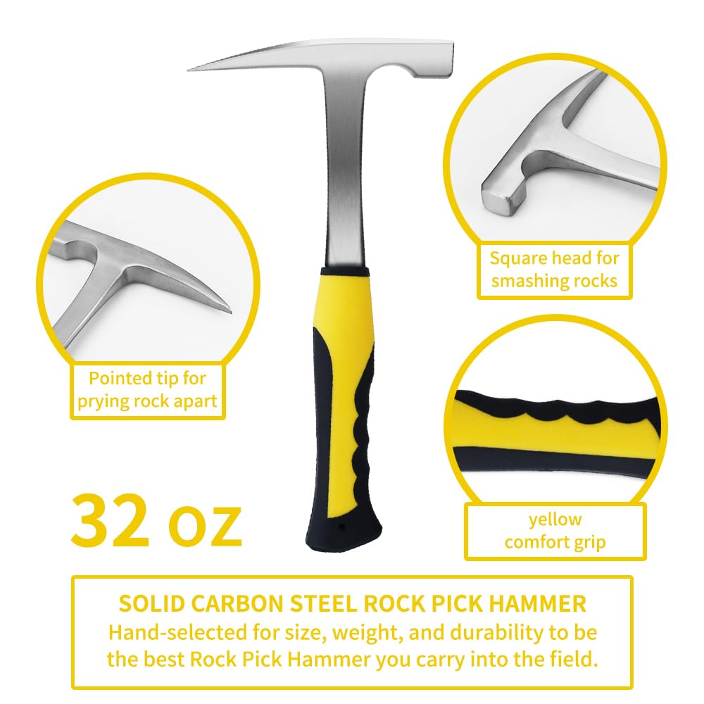 16-Piece Geological Rock Hammer Kit, Portable Sierra Leone 16-Piece Geological Rock Hammer Kit, Portable Sierra Leone