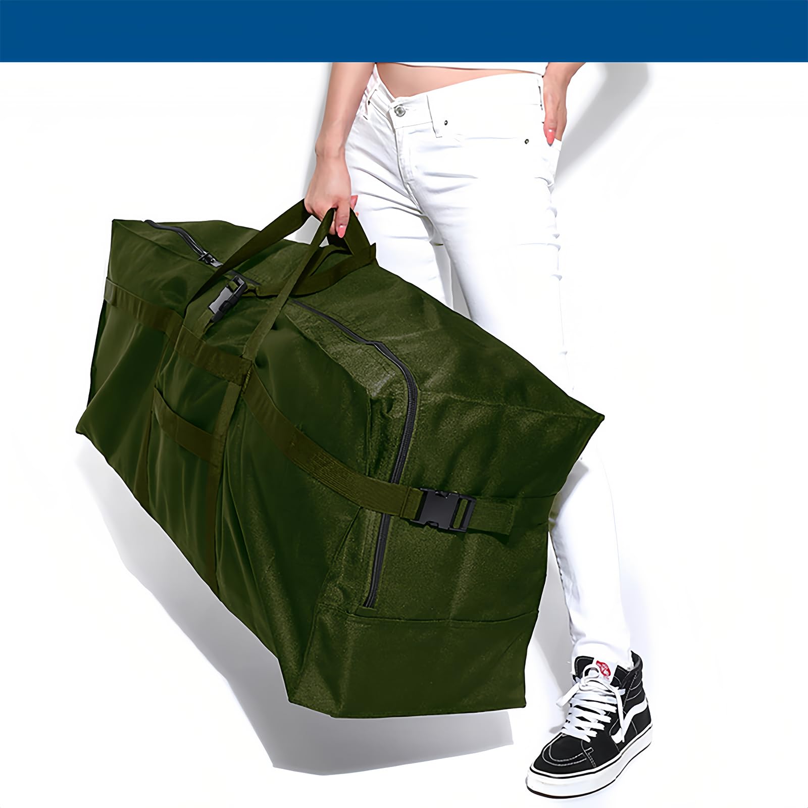 Arxus Borsone Grande, 180L Borsa da Viaggio per il Fine Settimana Overnight per Uomo e Donna, Pieghevole Portaoggetti Bag per Viaggi Aereo Campeggio Sport Traslochi