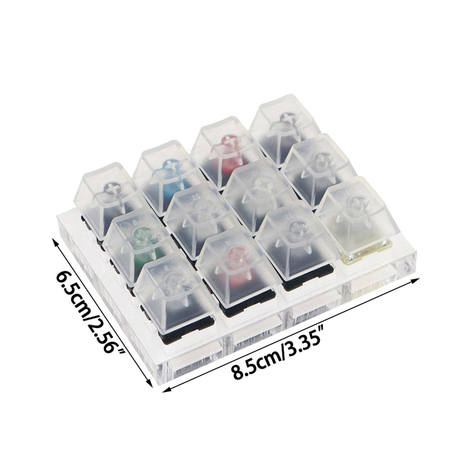 MX Switch Tester Sampler Tastiere Meccaniche Box 24-Key Strumento - Foto 8