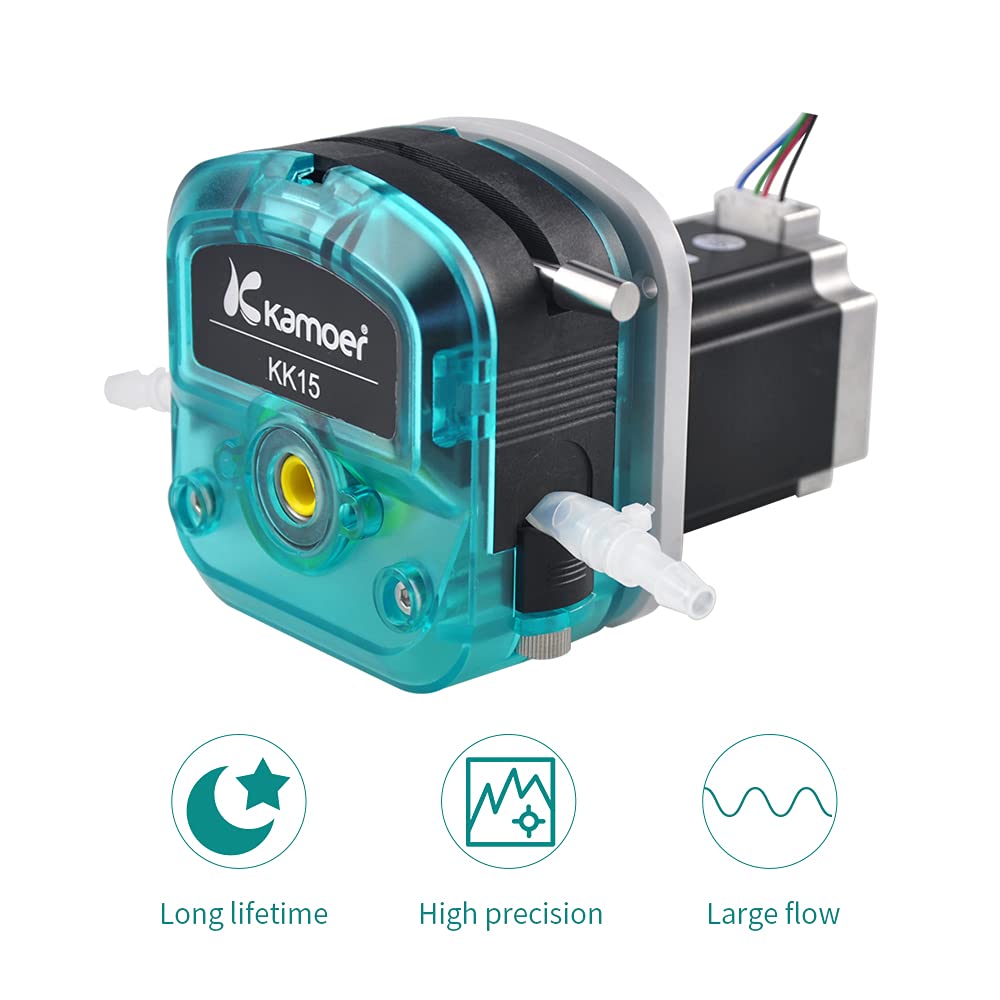 Kamoer KKTS-24S18 1600ml/min high Flow peristaltic Pump 24V Stepper Motor dosing Pump Adjustable Speed for lab Factory Industry