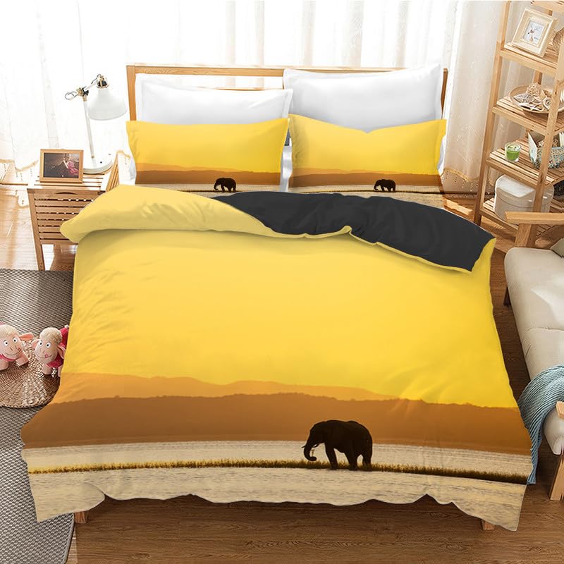 Housse de couette microfibre 110g/㎡ respirante et douce pour couchage 90x190