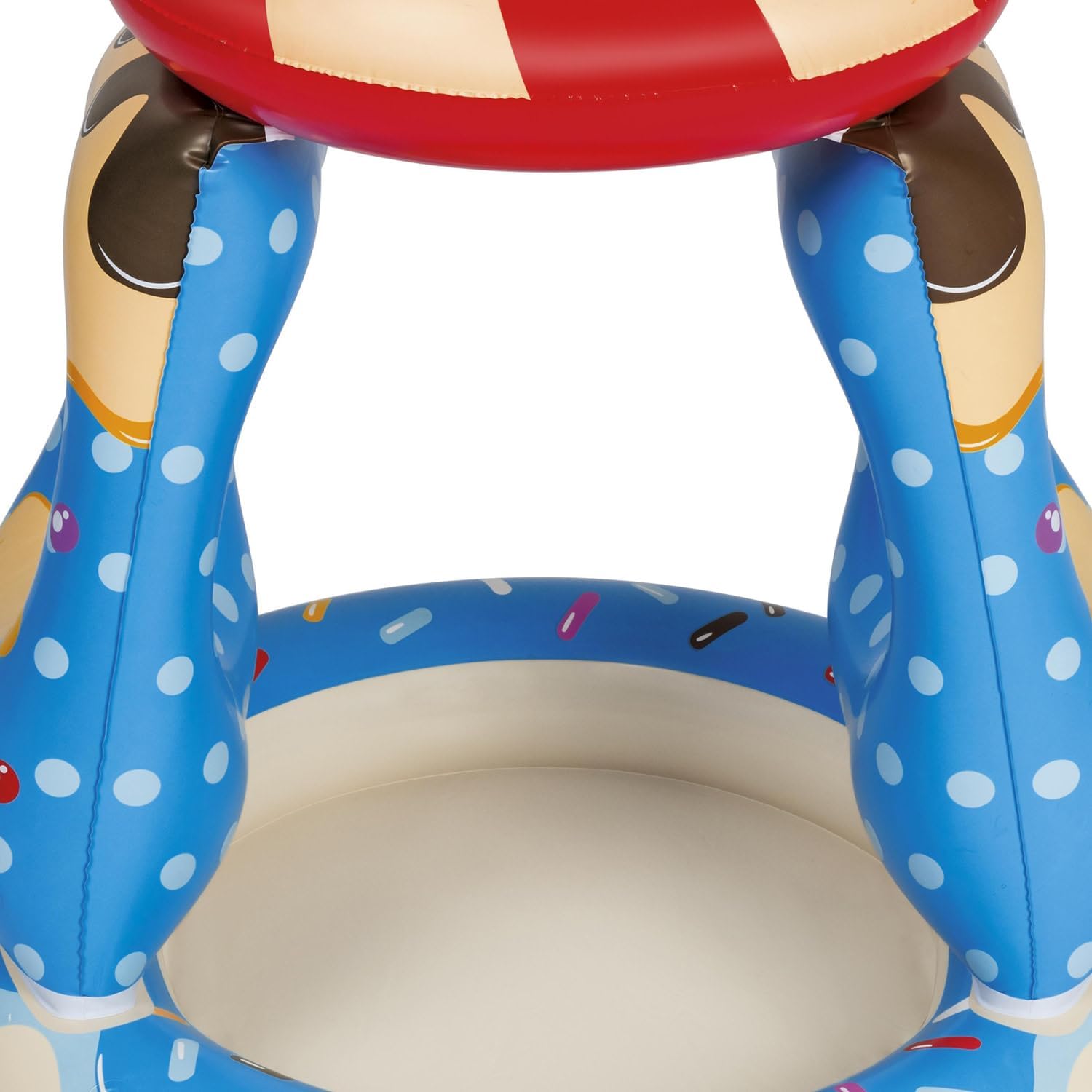 Bestway: H2OGO! Candyville Playtime Pool - 36 x 36 Inflatable Baby Mini Splash Pool, UV Protection Sunshade, Candy Inspired Design, Toddler & Kids 2+