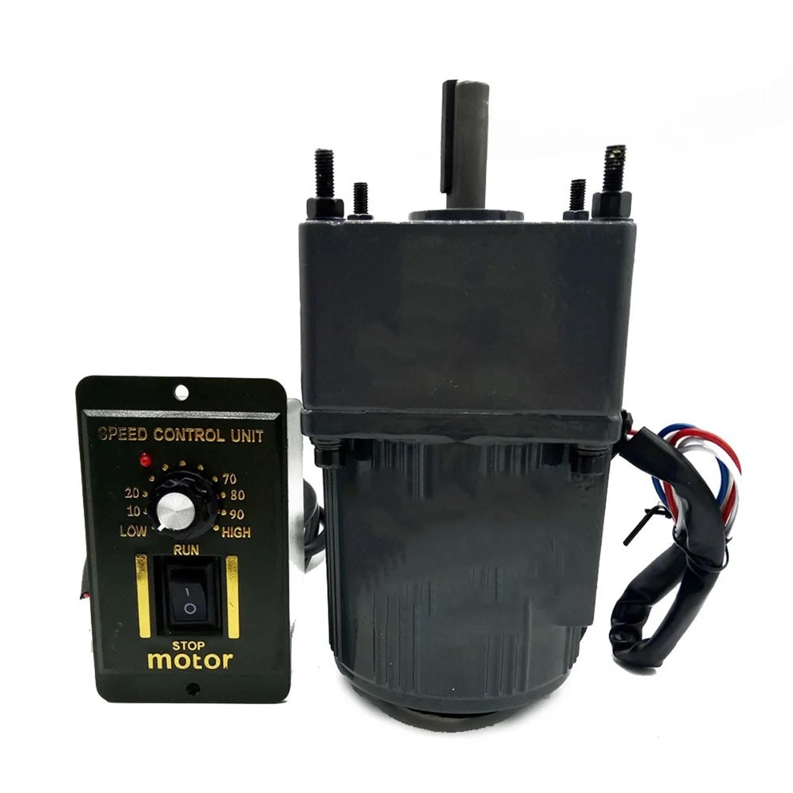 Motorreductor de velocidad reversible 4M25GN-C con marco de 80 x 80 mm y 25 W, 220 V CA Reducción de par(200RPM)