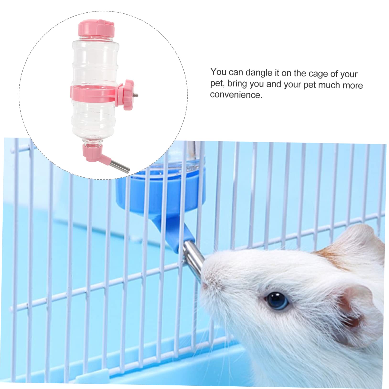 BESPORTBLE 3 Juegos alimentador automático de Agua Botella de alimentación de Agua dispensador de Agua para Perros pequeños Bebedero Hamster Bebedero automatico Botella de Jaula para Mascotas