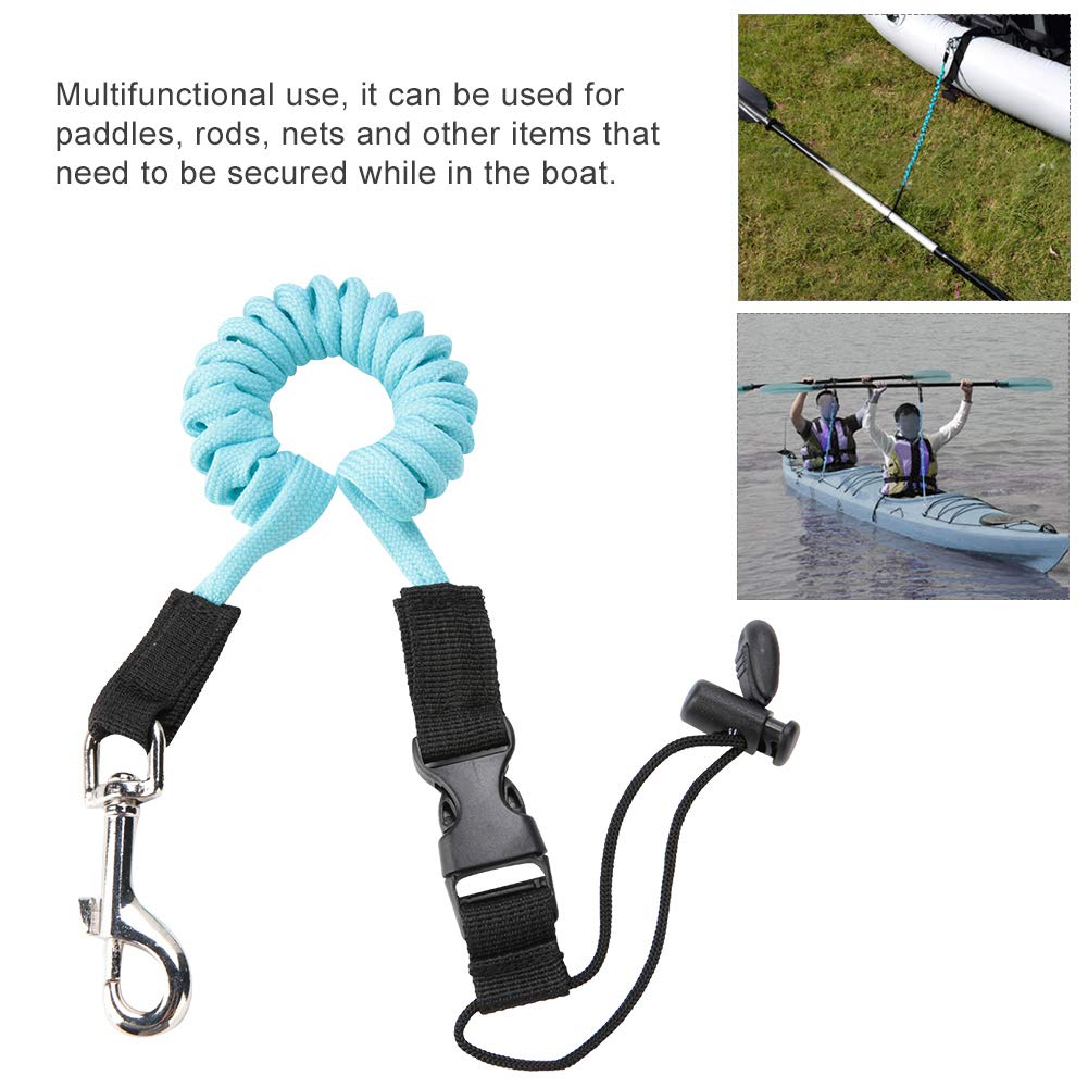 QANYEGN Kayak Paddle Leash, Paddle Leash, Lightweight Portable Safety Rod Leash Lanyard Suitable for Paddle Surfboard Surfing