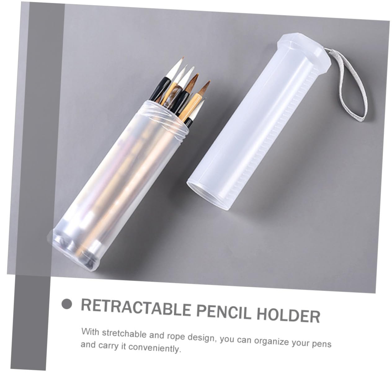 Angoily 8 Pezzi Portapenne Telescopico Scatola Estensibile Leggera per Scrivania Organizer Matite e Pennelli Custodia Portatile Multifunzionale per Scuola e Ufficio