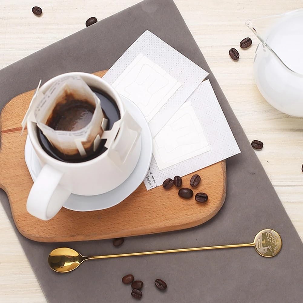 25-500 Stück Einweg Aufhängebarer Tropfkaffee Filterbeutel