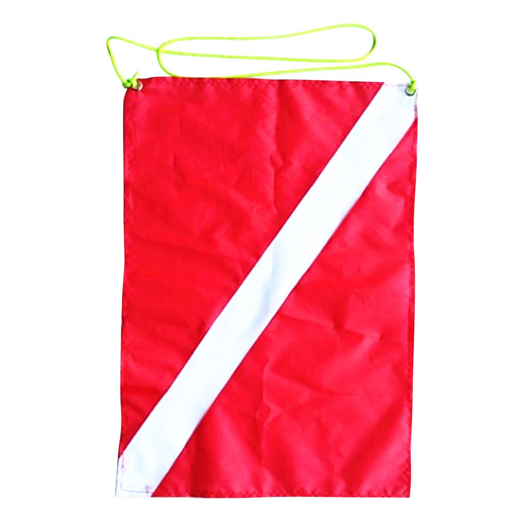 CUTICATE Set di 2 Bandiere per Barca da Immersione (Alfa) e Bandiera da Sub (60x70 Cm)