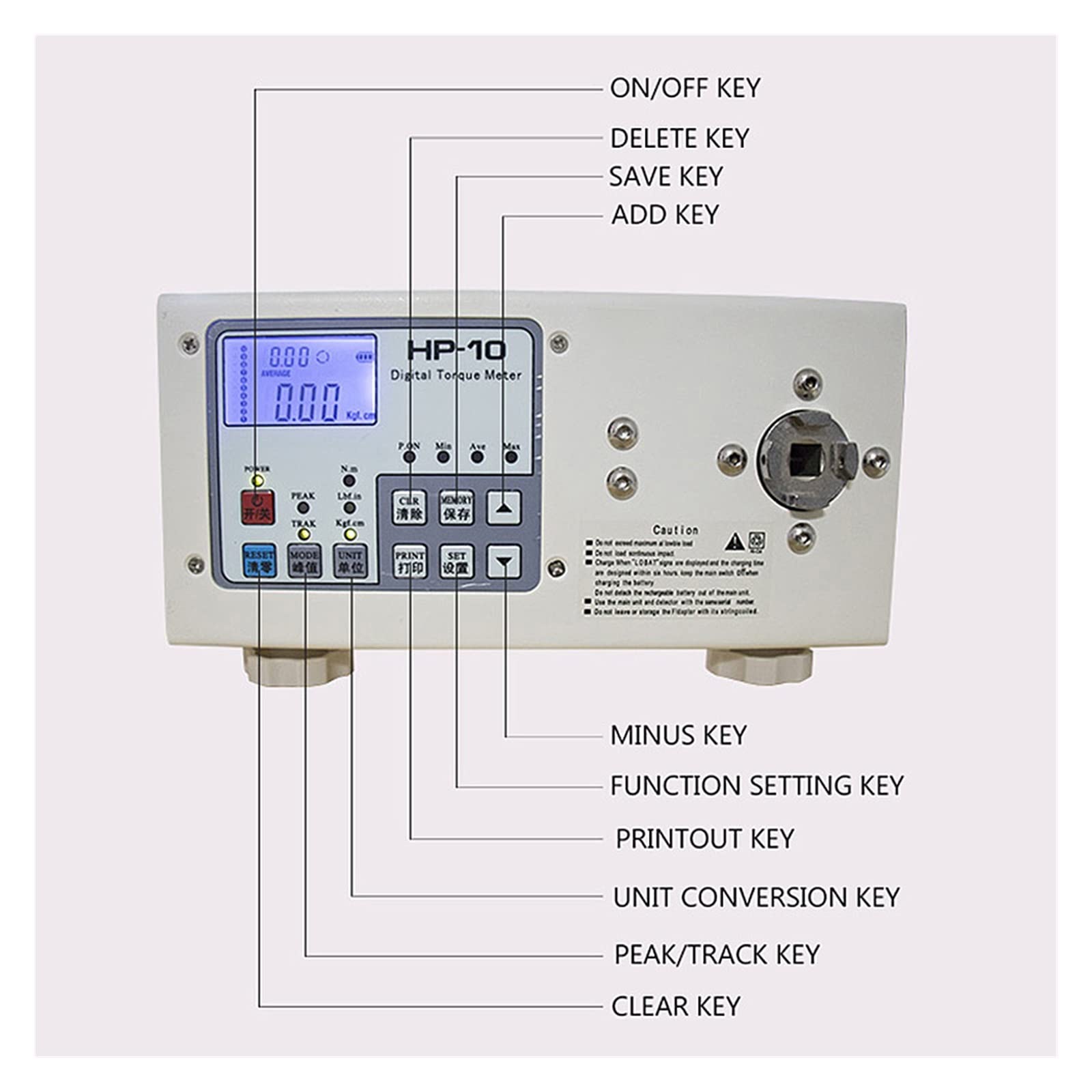 Digital Torque Meter High Precision Electric Screwdriver Wrench Switching Torque Tester 10/20/50/100 N.M Physical Torque Meter,DIY Tools(HP-50)