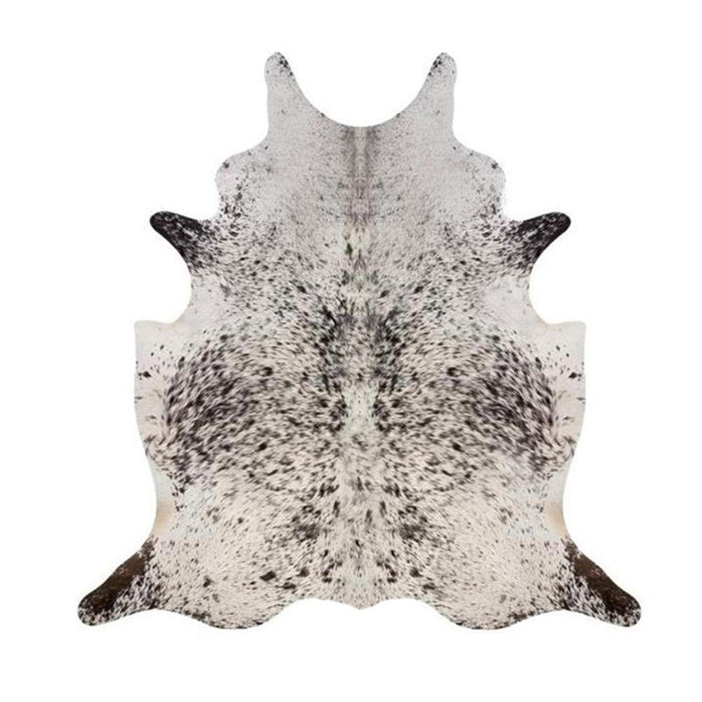 Lambland Black / White Speckled Genuine Natural Cow Hide In Black/White Speckled Size Xlarge