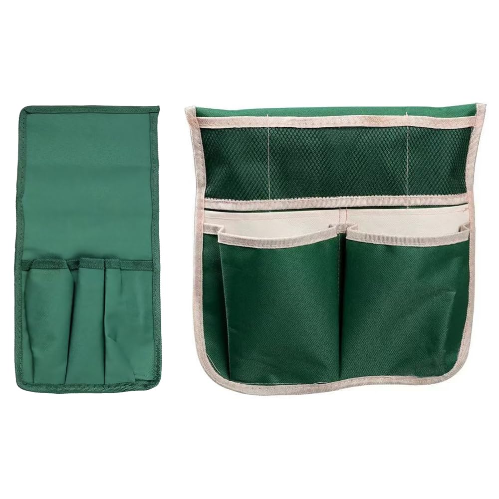 DONGKER Garden Kneeler Pouch,2 PCS Foldable Garden Tool Holder Bag with Pockets for Outdoor Gardening Scissors Shovels Rakes Gloves