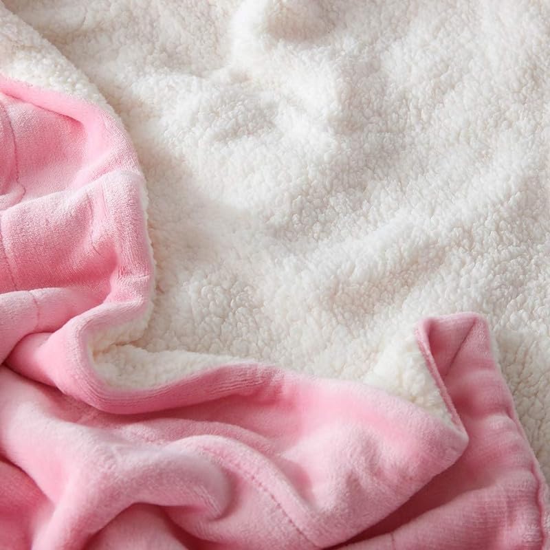 BSB HOME Luxury Rabbit Faux Fur Blanket | 500 GSM Super Soft, Heavyweight, Fluffy Throw for Bed & Couch | Elegant & Warm Winter Hot Blanket (Size - 230 x 240 cm, Colour - Blush Pink, Bag Packing) 1