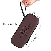 Vista 2 de Funda para estetoscopio 3M Littmann, estetoscopio de transporte para estetoscopio MDF Acoustica Deluxe, soporte de viaje para estetoscopio