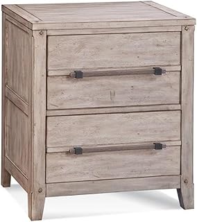 30 Blue Bedroom Ideas That Are Peaceful and Stylish 58 Pemberly Row Contemporary White-Washed Wood Two Drawer Nightstand