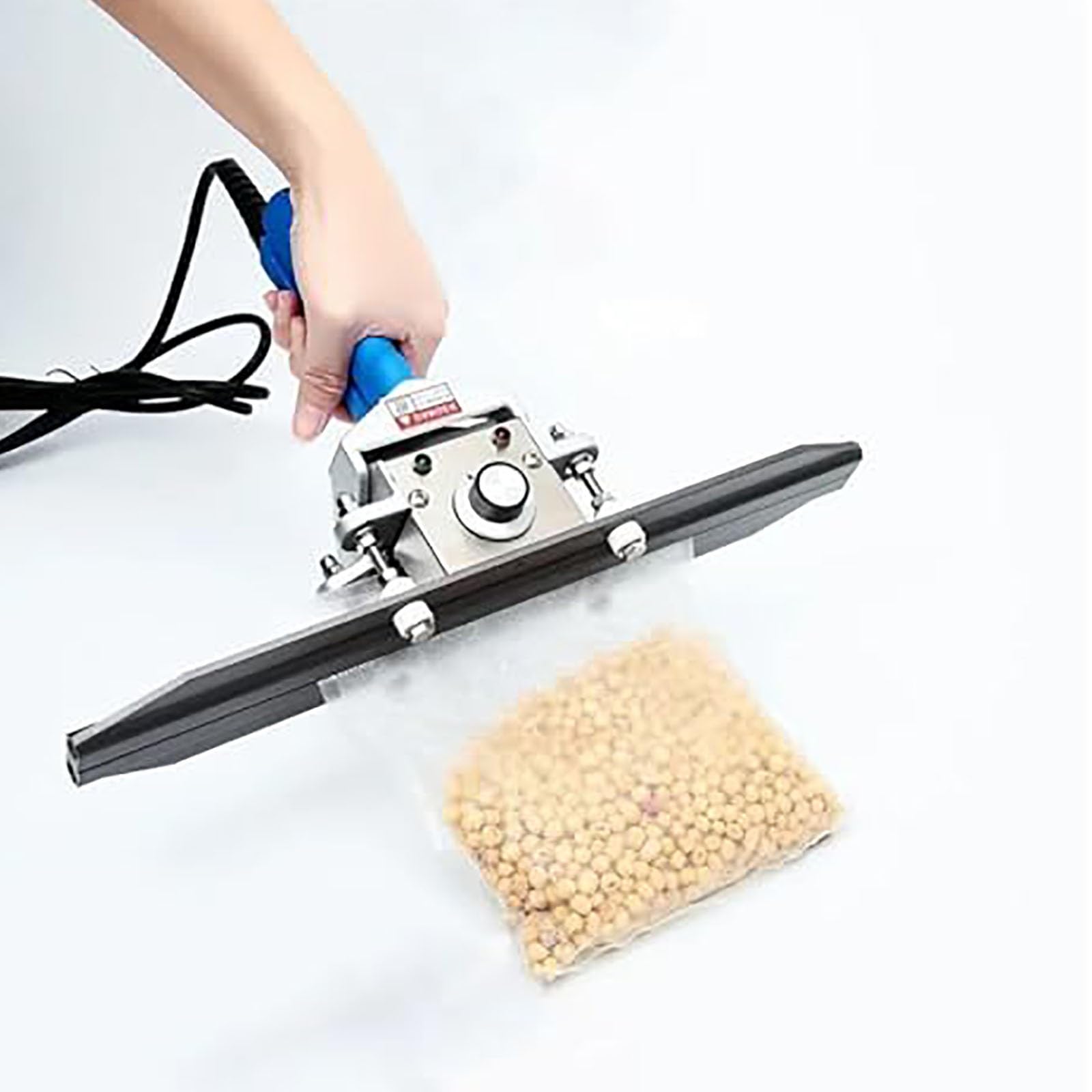 Sigillatrice a caldo portatile a crimpare, larghezza della guarnizione di 10mm, controllo della temperatura 0-300℃ per le borse della stagnola di Mylar