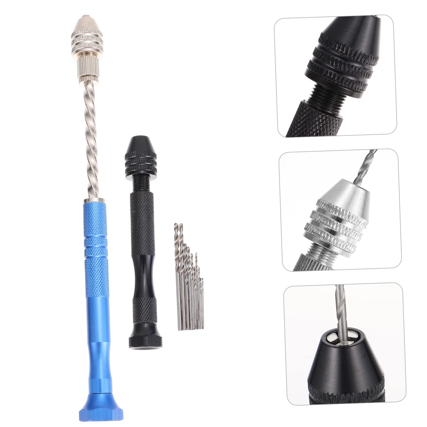 SHINEOFI 5 Set Punte per Trapano Utensili per Creazione con Vise per Lavori Precisione e Hobby da Te