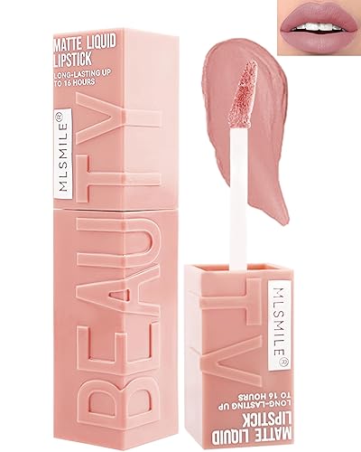 Lápiz labial líquido mate para mujer, 1 pieza de tinte de labios de color altamente pigmentado, brillo labial mate súper terciopelo, hasta 16 horas